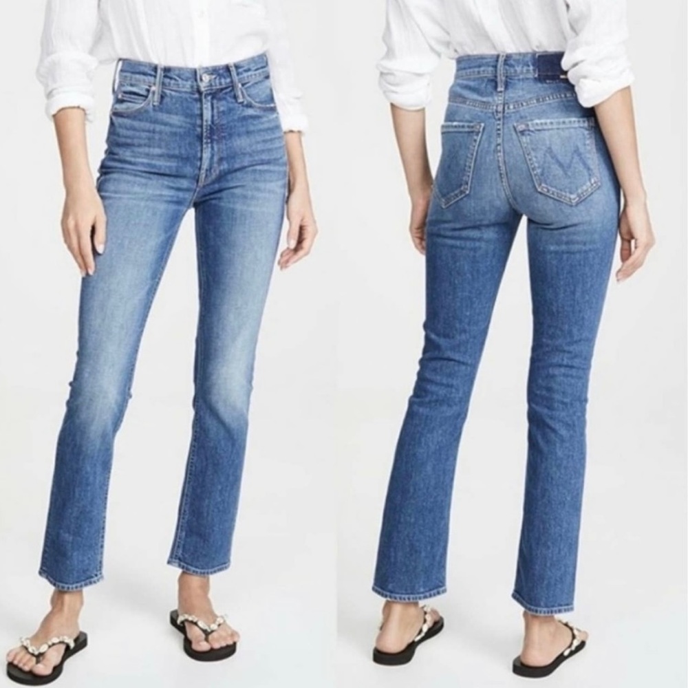 Size 25 MOTHER jeans straight crop
